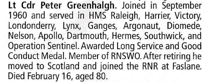 Peter Greenhalgh career details